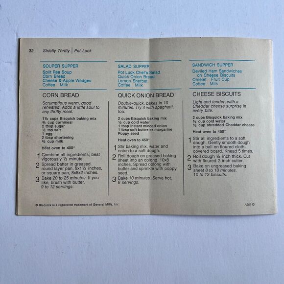 Vintage Cookbook Betty Crockers Bisquick Cookbook Chapter Two Strictly Thrifty - Picture 7 of 7